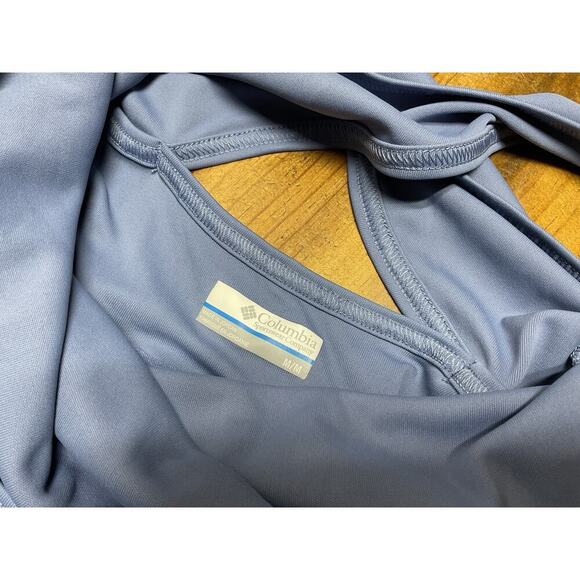 Columbia PFG Tidal Dress Medium Sleeveless Blue Sun Protection Shorts Pockets - Picture 7 of 11